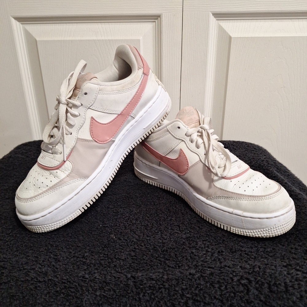 Nike Air Air Force 1 "Shadow" Phantom Pink White Oxford Sneakers-9.5